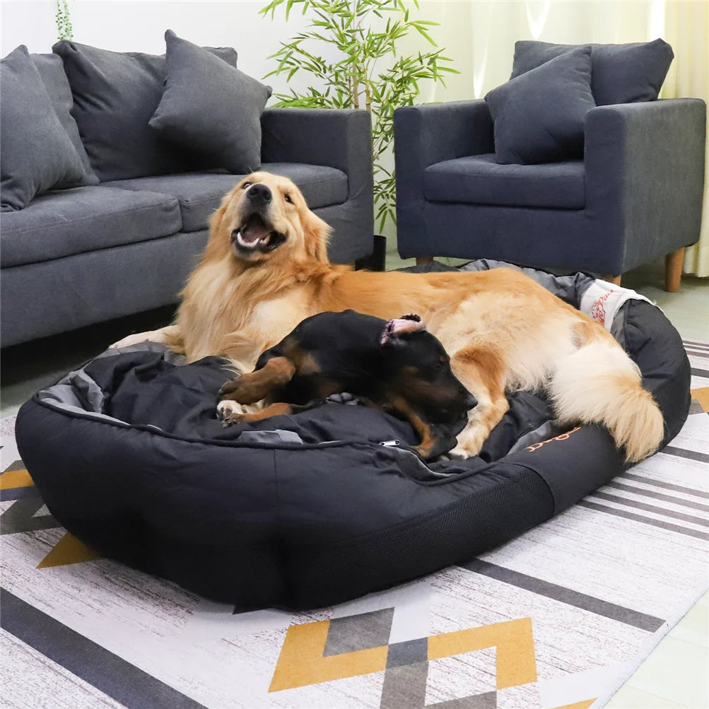 L XL XXL Dog Bed for All Season Pet Calming Sleeping Mat Sofa Pet Kennel Cushion with Removable Cushion Oxford Cover
