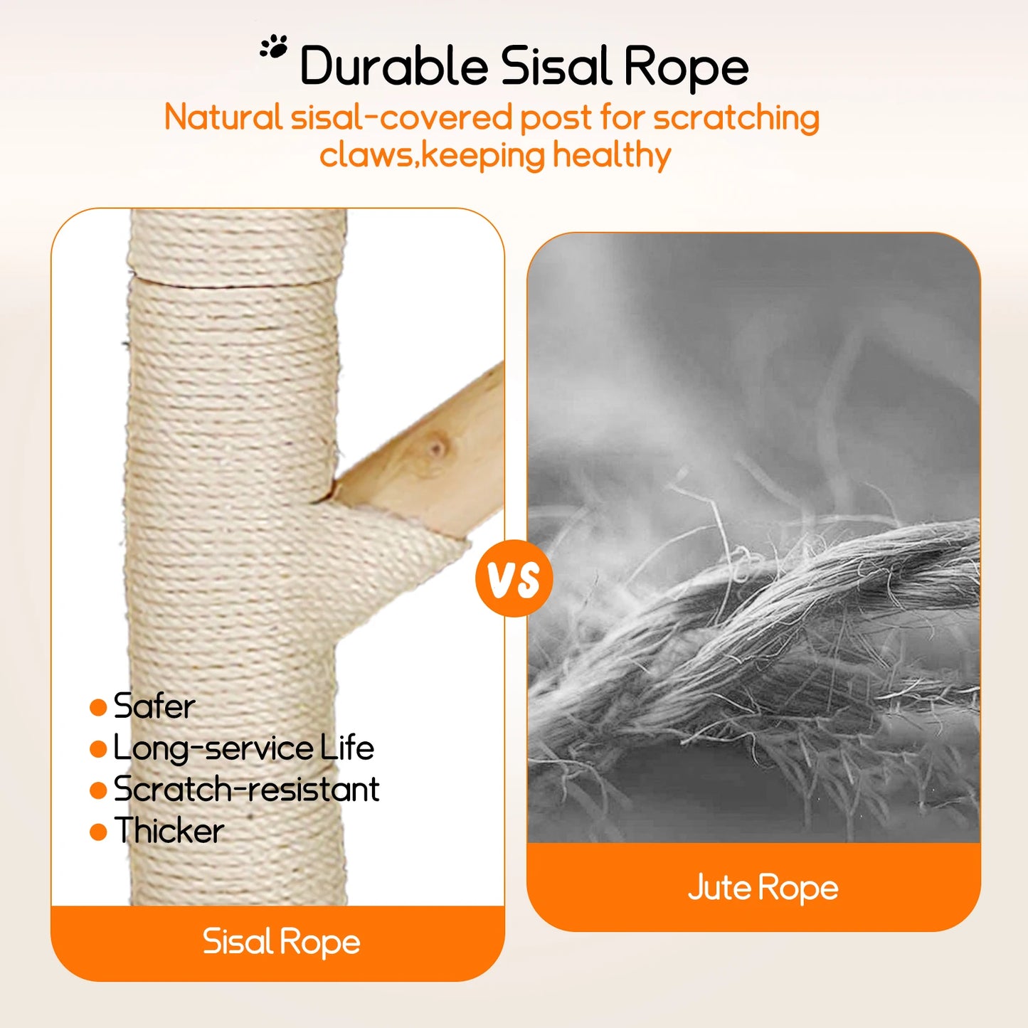 Bingopaw Cat Tree Tower Condo Furniture Scratch Post for Kittens Pet House Play