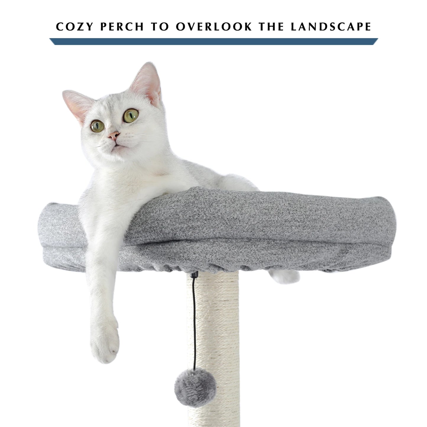 Wood Cat Scratcher Luxury Cat Tree Condo Kitten Nest Climbing Tower with Scratching Post Cat Toys Playing Platform House