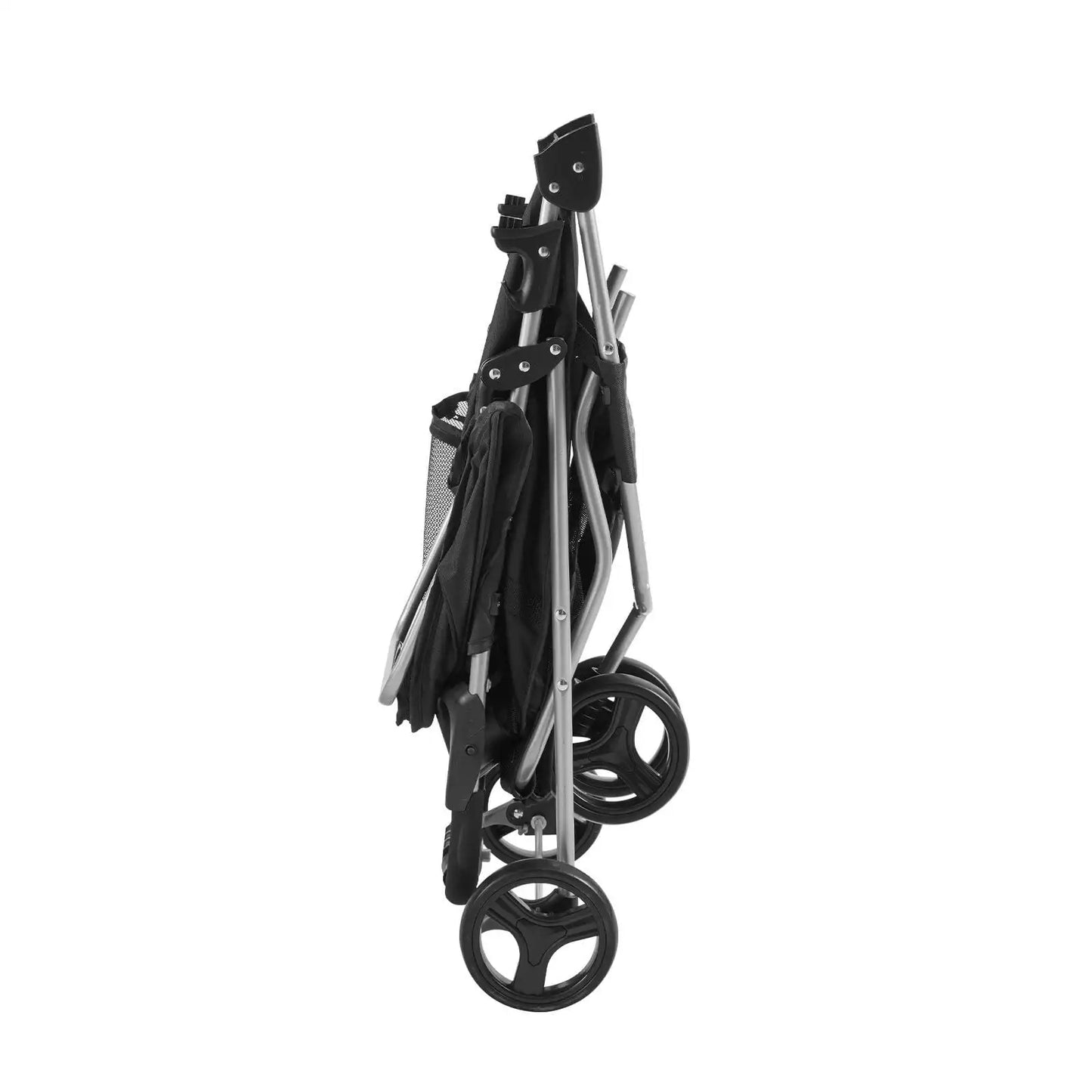 New Pet Stroller, 3 Wheels Dog Stroller Rotate with Brakes, 35lbs Weight Capacity, Puppy Stroller with Front Pedal, Velcro