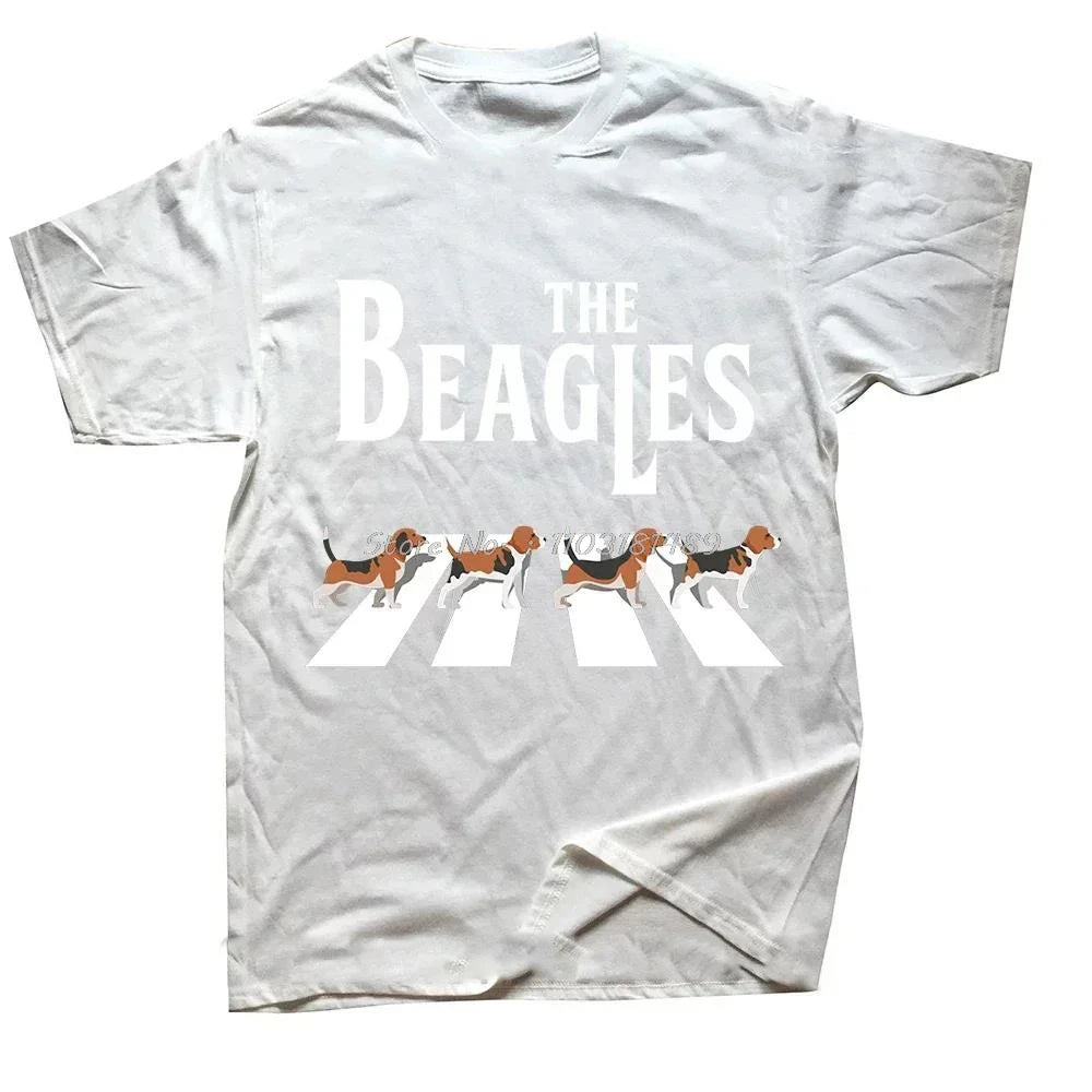 Funny Beagle Dog Love Cute Dog Mom Fathers Day Puppy T Shirt Men Cotton Tshirt Short Sleeve Swimming T-shirt Unisex Tops Tees