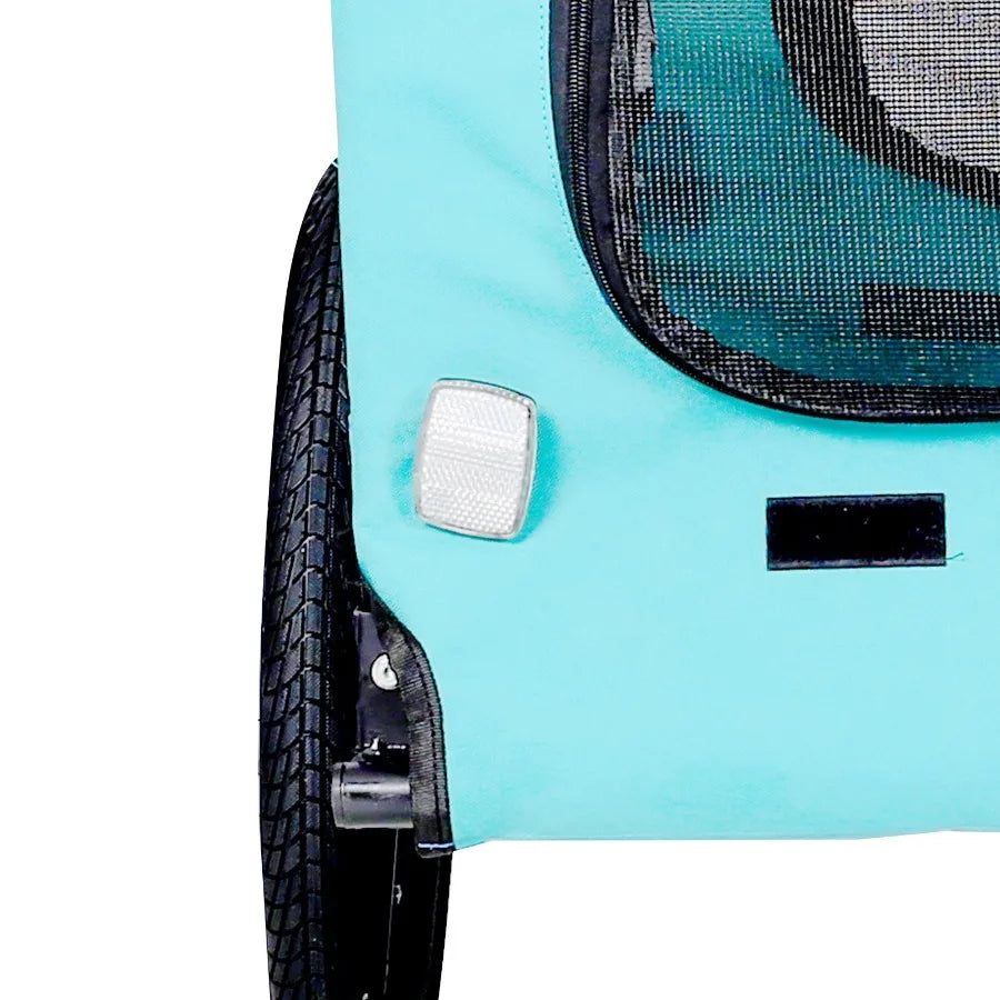 Light Green Foldable Pet Jng Stroller Dog Carriers Bicycle Trailer Pet Dog Cat Bike Trailer