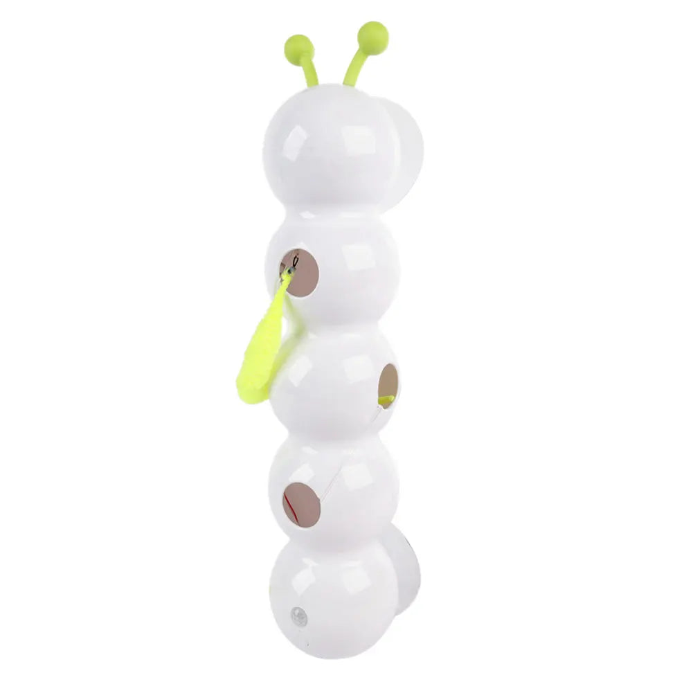 Caterpillar Interactive Cat Toy Motion Activated Kitten Toy with Tail Automatic Cat Toy for Bored Indoor Cats