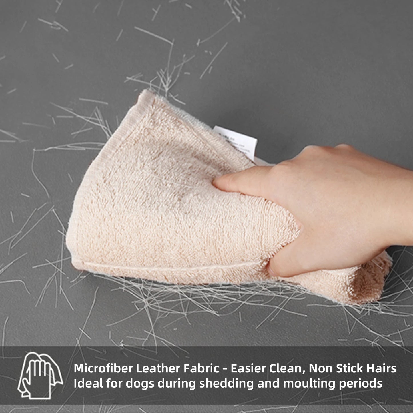 M-XXL Orthopedic Dog Bed Bolster Microfiber Leather Pet Dog Sofa Waterproof Couch Calming Bed with Removable Cover Easy Clean