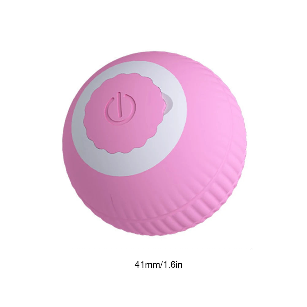 Electric Cat Ball Toys USB Rechargeable Smart Interactive Cat Toy for Cats Training Self-moving Kitten Toys for Indoor Playing