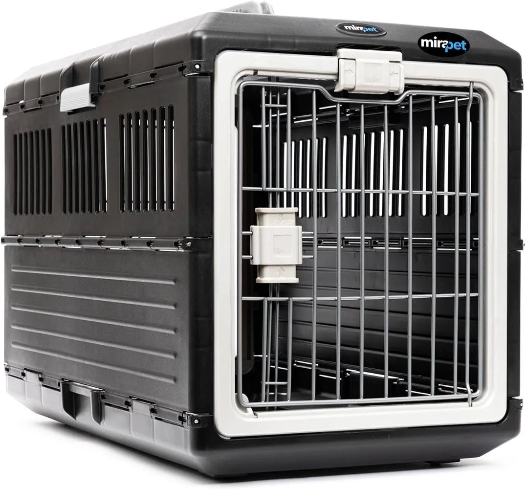 USA Pet Carrier & Crate 26" - Premium Collapsible Design for Medium Cats and Dogs - Portable Kennel for Indoor/Outdoor Use