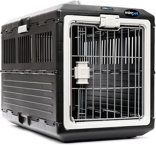 USA Pet Carrier & Crate 26" - Premium Collapsible Design for Medium Cats and Dogs - Portable Kennel for Indoor/Outdoor Use