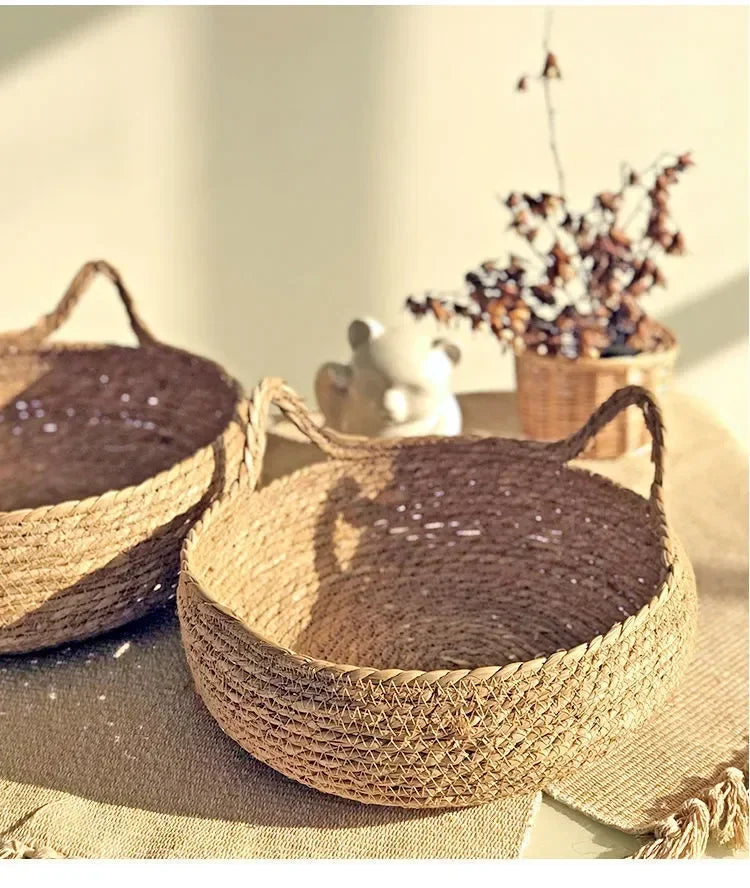 Pure hand-woven rattan cat nest four seasons universal warm pad removable washable winter pet supplies