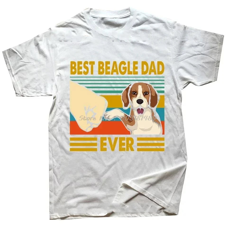 Funny Beagle Dog Love Cute Dog Mom Fathers Day Puppy T Shirt Men Cotton Tshirt Short Sleeve Swimming T-shirt Unisex Tops Tees