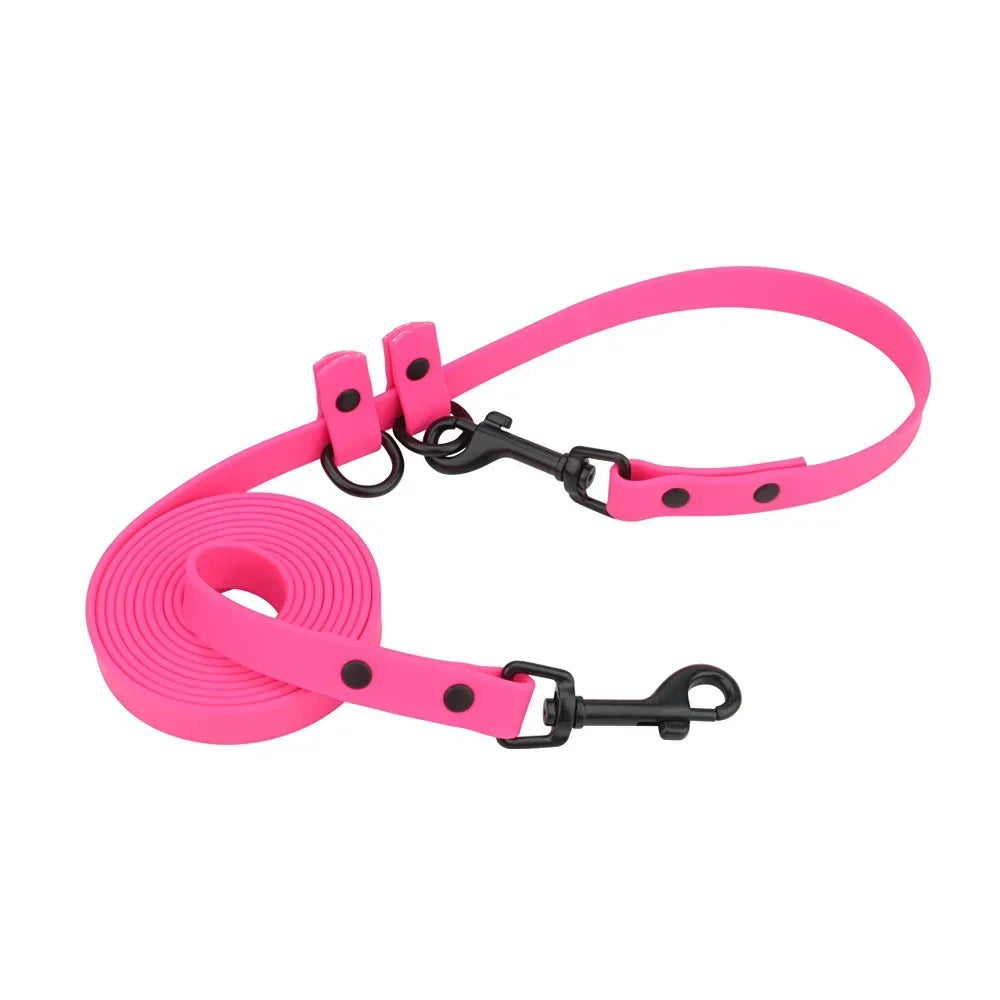 PVC Multifunctional Dog Leash Adjustable Pet Training Leads Double Puppy Leash For Small Large Dogs Rope