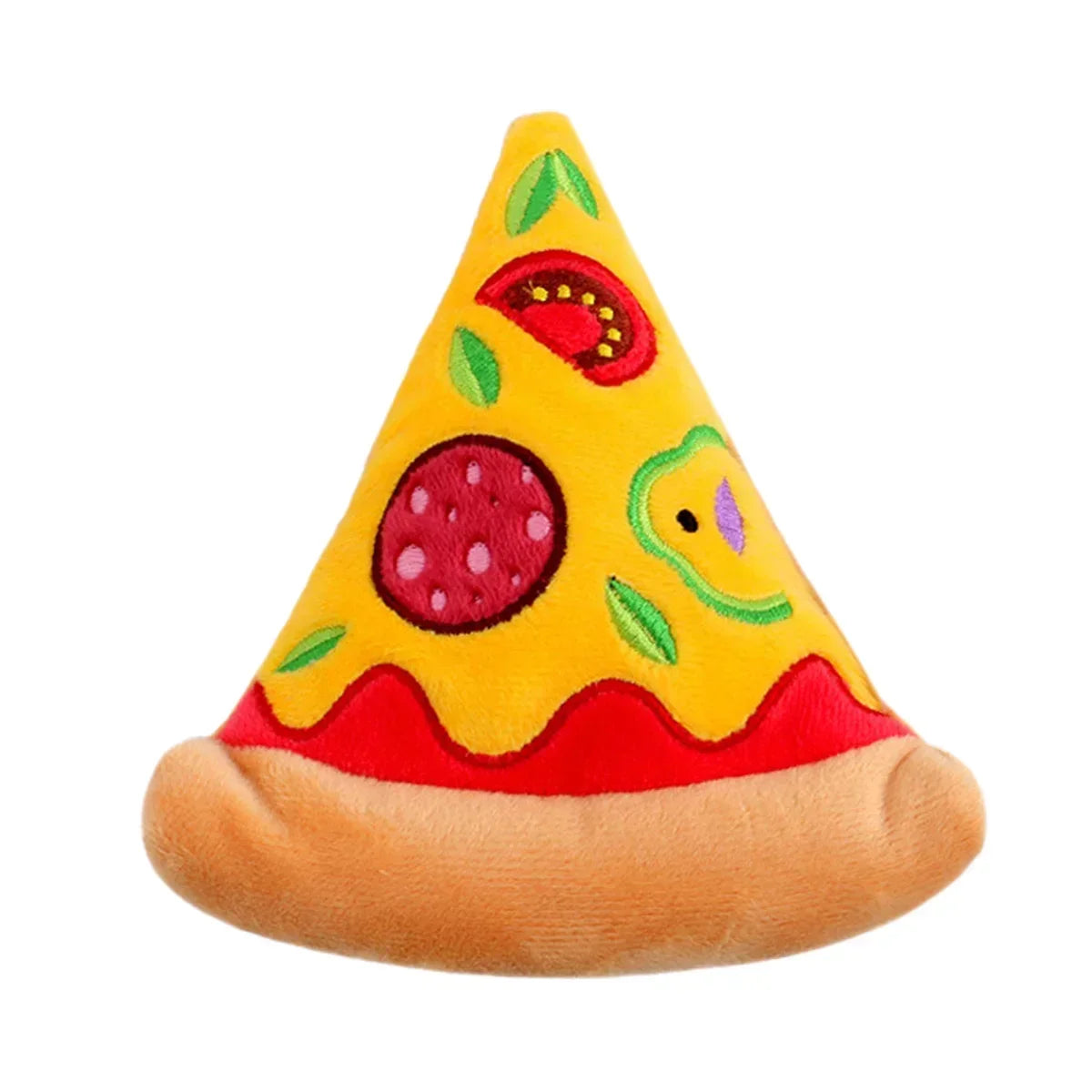 Supet pet sounding toy plush pizza resistant to chewing and molar training