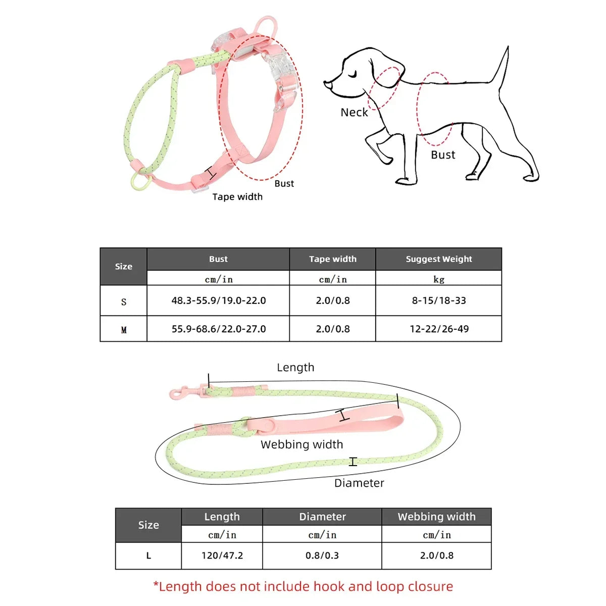 Small And Medium Dogs Harness For Summer Pet dog Walking Running Outdoor Fashion Harness No Pull Safety Reflective Nylon Leashes