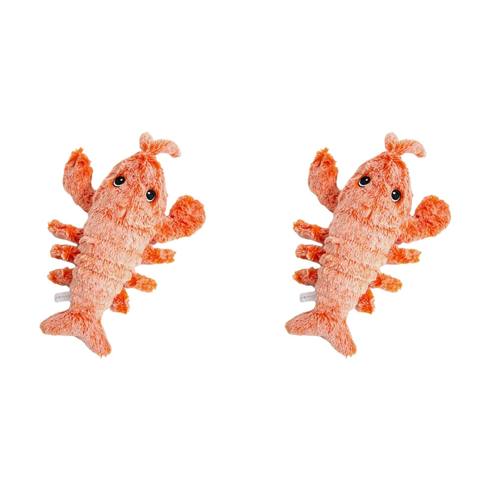 Floppy Lobster Interactive Dog Toy Funny Interactive Dog Plush Toy Floppy Lobster Pet Squeak Toys for Small Medium Large Dogs