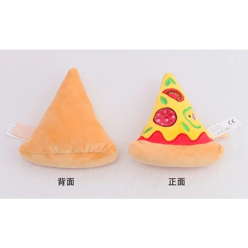 Supet pet sounding toy plush pizza resistant to chewing and molar training