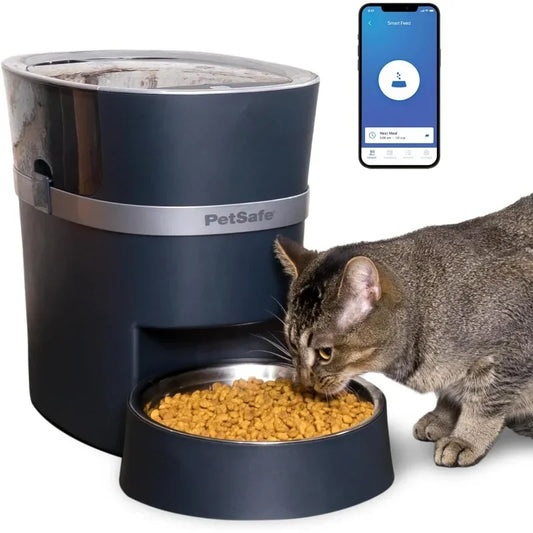PetSafe Smart Feed  Electronic Pet Feeder for Cats & Dogs  6L/24 Cup Capacity - Programmable Mealtimes  Alexa, Apple  Android