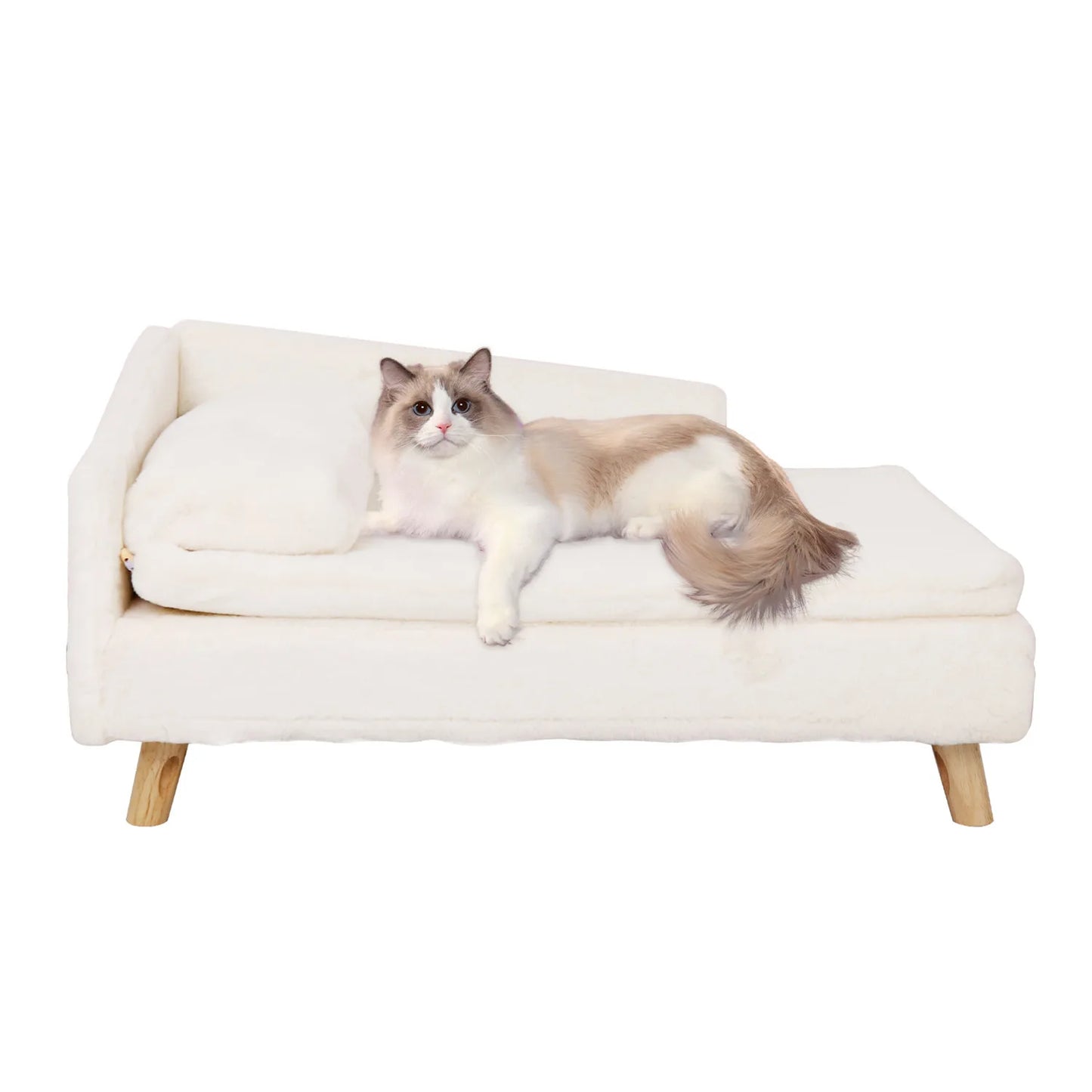Waterproof Pet Sofa Dog Cat Bed Couch Raised Chair Lounger Plush Cover Cushion