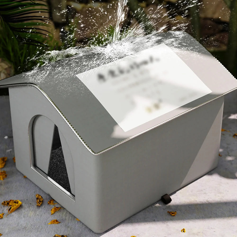 Cat Nest Waterproof Stray Cat House Winter Warm Cat House Weatherproof and Insulated Feral Cat House Cave for Winter Protection