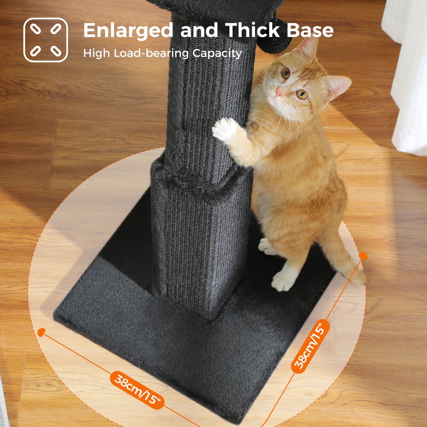 80CM Cat Scratching Post for Indoor Cat Scratcher with Nature Sisal Ball Tall Scratching Post for Large Cats Kitten Pet Toys