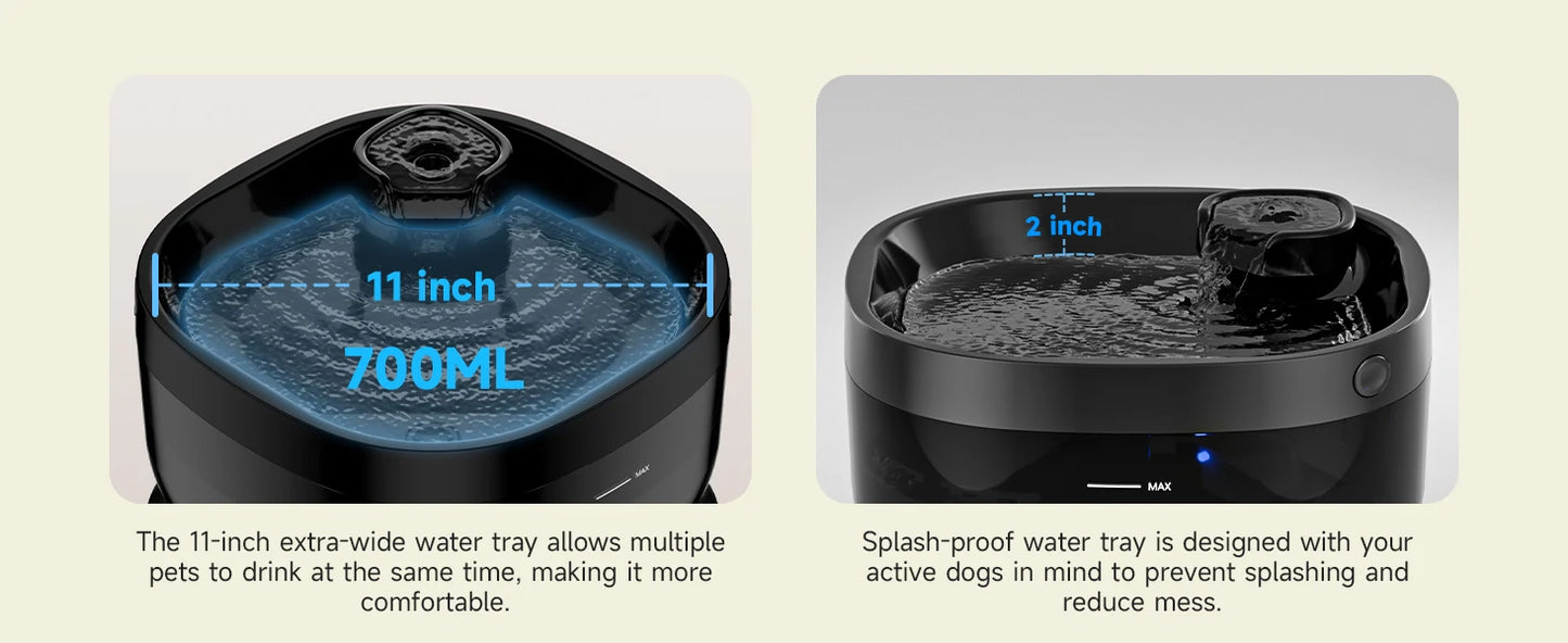 APETDOLA 7L Wireless Dog Water Fountain Auto Sensor Drinking Fountain For Dogs Cat Drinker Pet Water Dispenser Accessories
