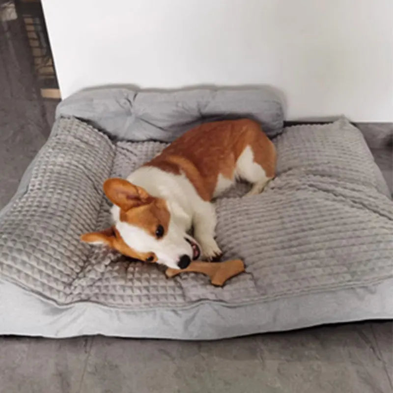 47.2x35.4inchLarge Dog Winter Warm Bed Extra Large Deep Sleep for Big Breeds, Universal for Small Medium Large Dogs Soft Pet Mat