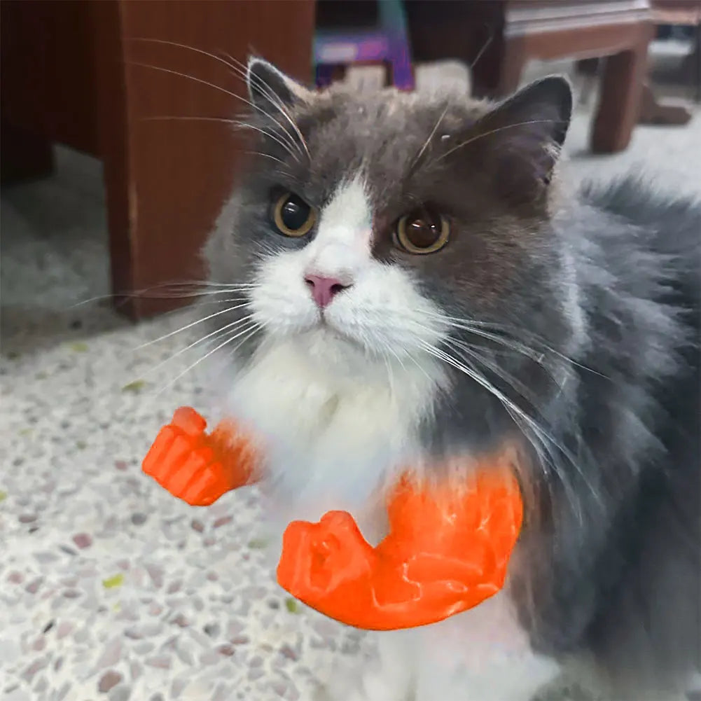 Cat Muscle Arms 3D Printed Giant Arm Pet Cosplay Costume Accessories Funny Cat Neck Hanging Muscle Arm Halloween Party Supplies