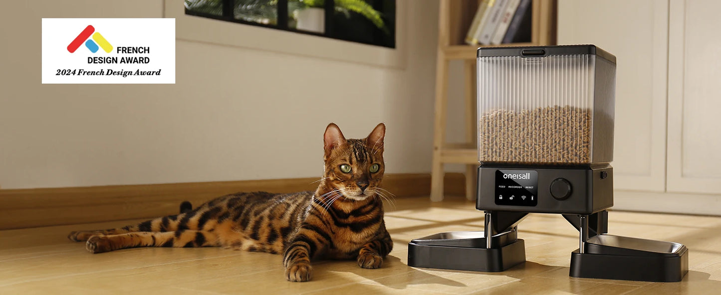 Automatic Cat Feeder for 2 Cats, 20 Cups/5L Automatic Cat Food Dispenser for Small Pets Indoor, Timed Cat Feeder for Dry Food