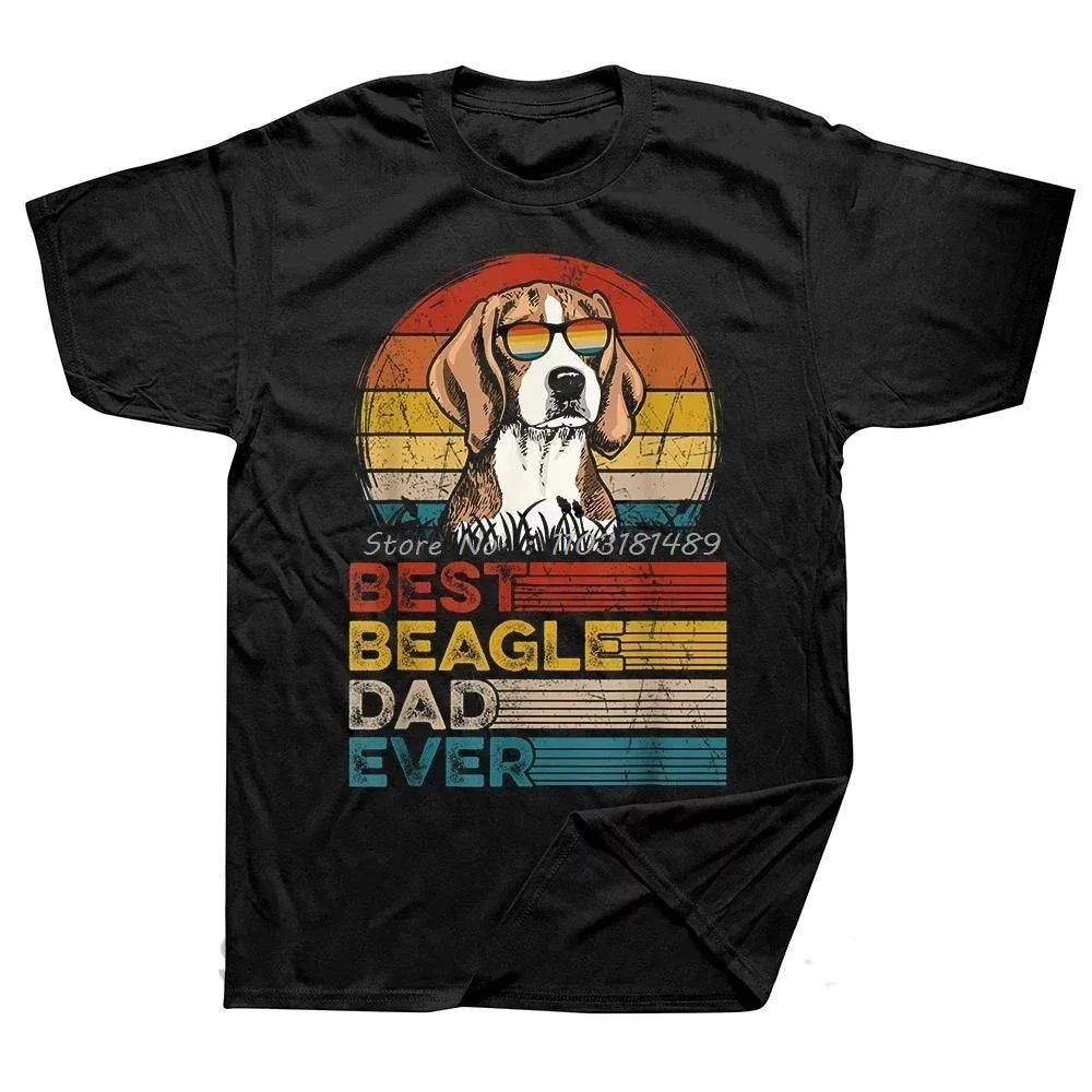 Funny Beagle Dog Love Cute Dog Mom Fathers Day Puppy T Shirt Men Cotton Tshirt Short Sleeve Swimming T-shirt Unisex Tops Tees