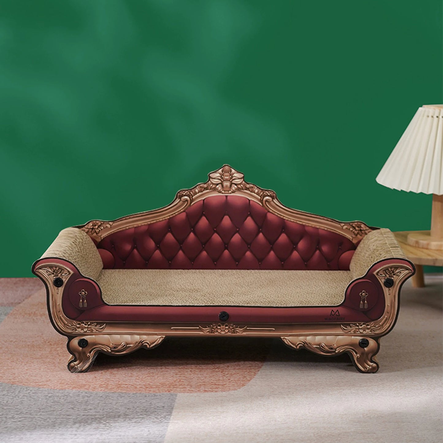 Large Cat Scratcher Couch Cat Sofa Bed Wear-resistant Scratch Lounge Cat Bed Cardboard Toy Pet Supplies Cat Accessories