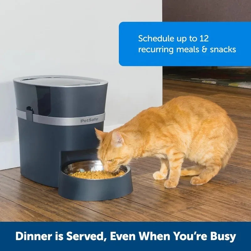 PetSafe Smart Feed  Electronic Pet Feeder for Cats & Dogs  6L/24 Cup Capacity - Programmable Mealtimes  Alexa, Apple  Android