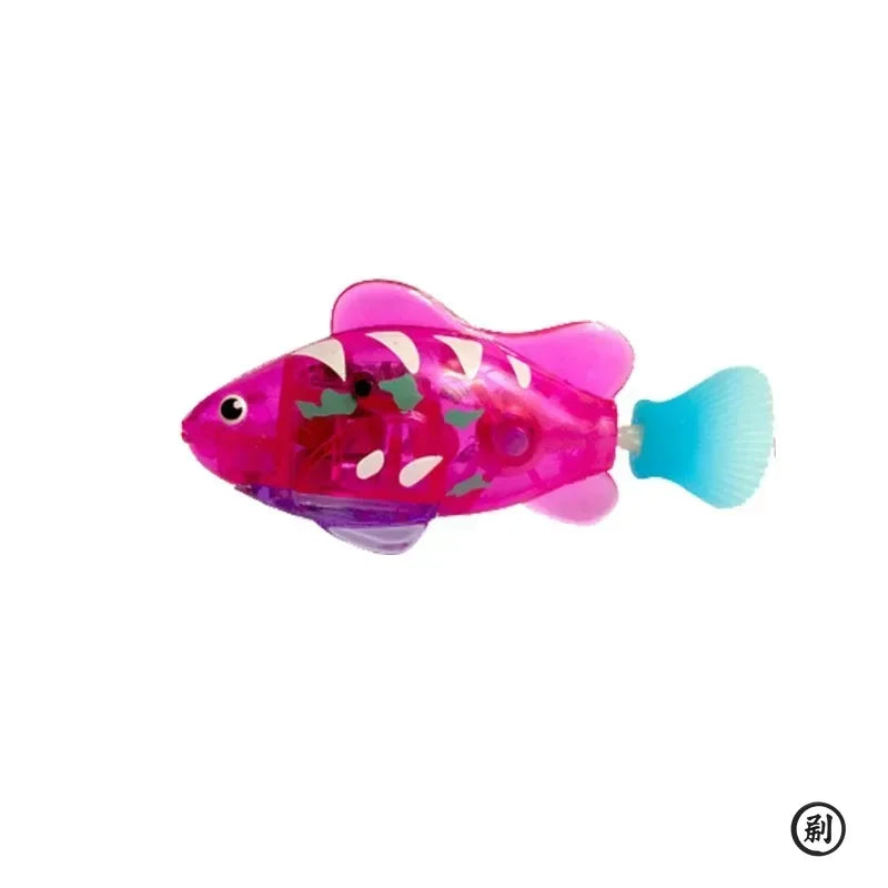 Cat Toy LED Inductive Interactive Swimming Robot Fish Toys Glowing Electric Fishs Stimulate Kitten Hunting Instinct Pet Products
