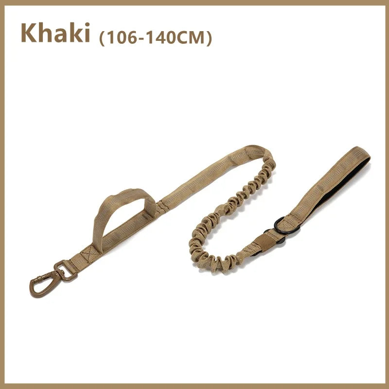Durable Tactical Dog Collar and Leash Adjustable Military Pet Collar Leash Medium Large Dog German Shepherd Training Accessories