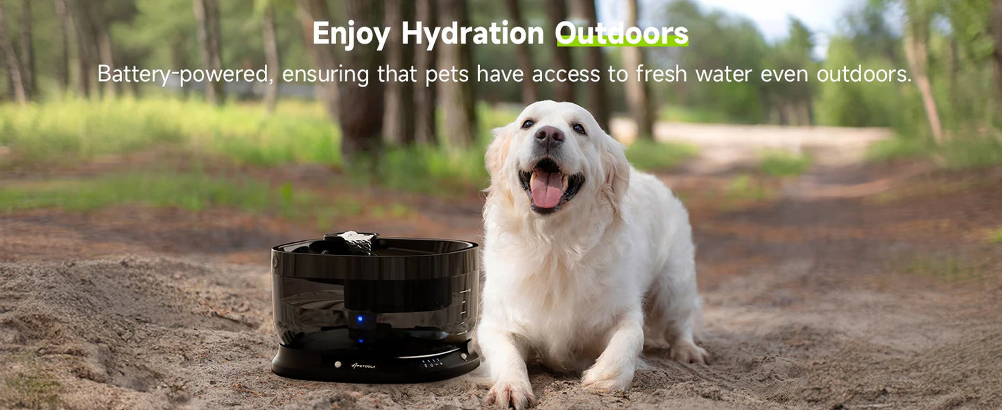 APETDOLA 7L Wireless Dog Water Fountain Auto Sensor Drinking Fountain For Dogs Cat Drinker Pet Water Dispenser Accessories
