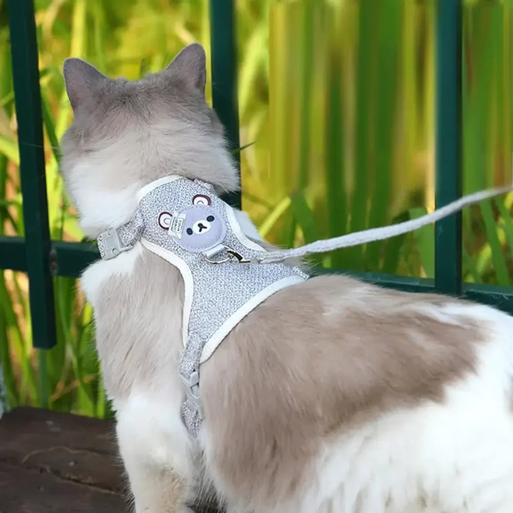 Undershirt Style Pet Leash Adjustable Cat Dog Harness Breathable Leash Convenient Pet Vest For Small Dog Cat Supplies Dog vest