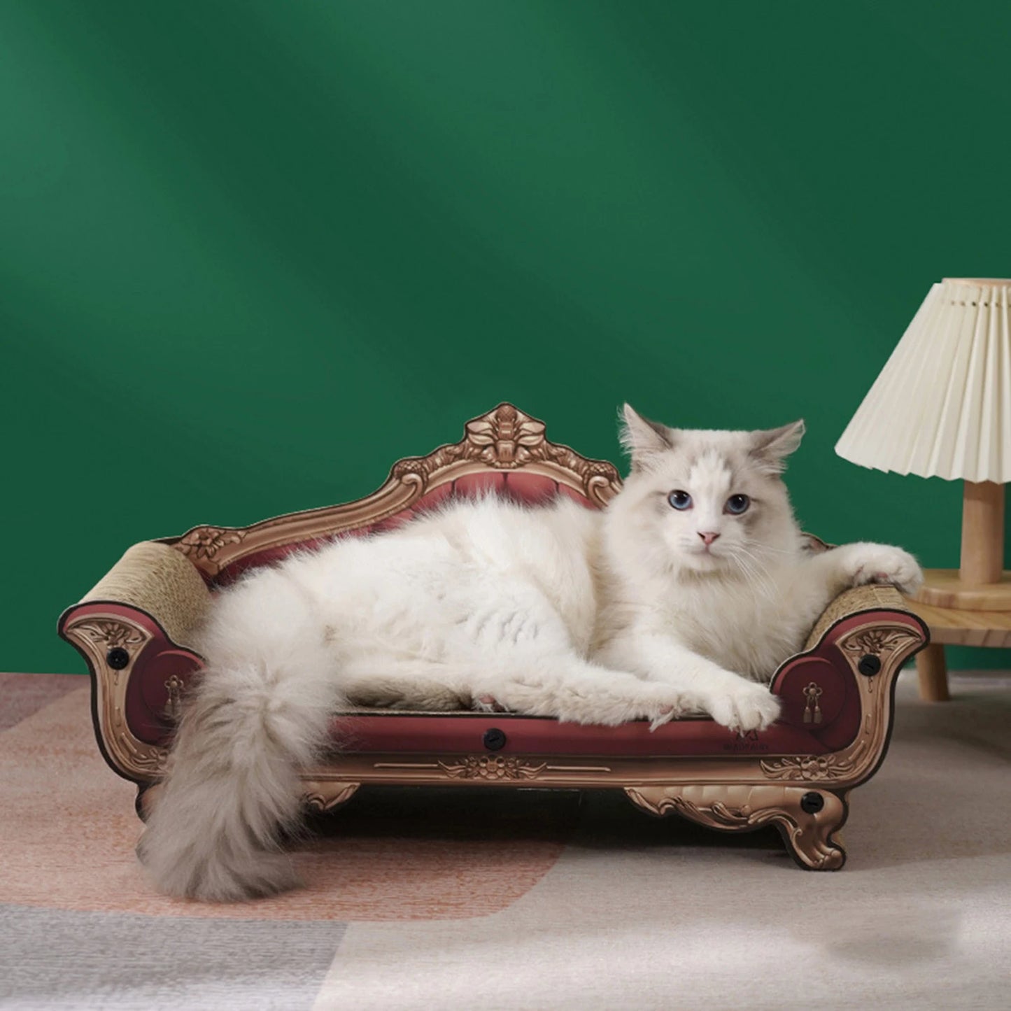 Large Cat Scratcher Couch Cat Sofa Bed Wear-resistant Scratch Lounge Cat Bed Cardboard Toy Pet Supplies Cat Accessories