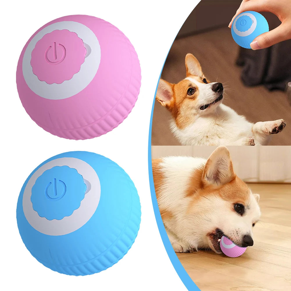Electric Cat Ball Toys USB Rechargeable Smart Interactive Cat Toy for Cats Training Self-moving Kitten Toys for Indoor Playing