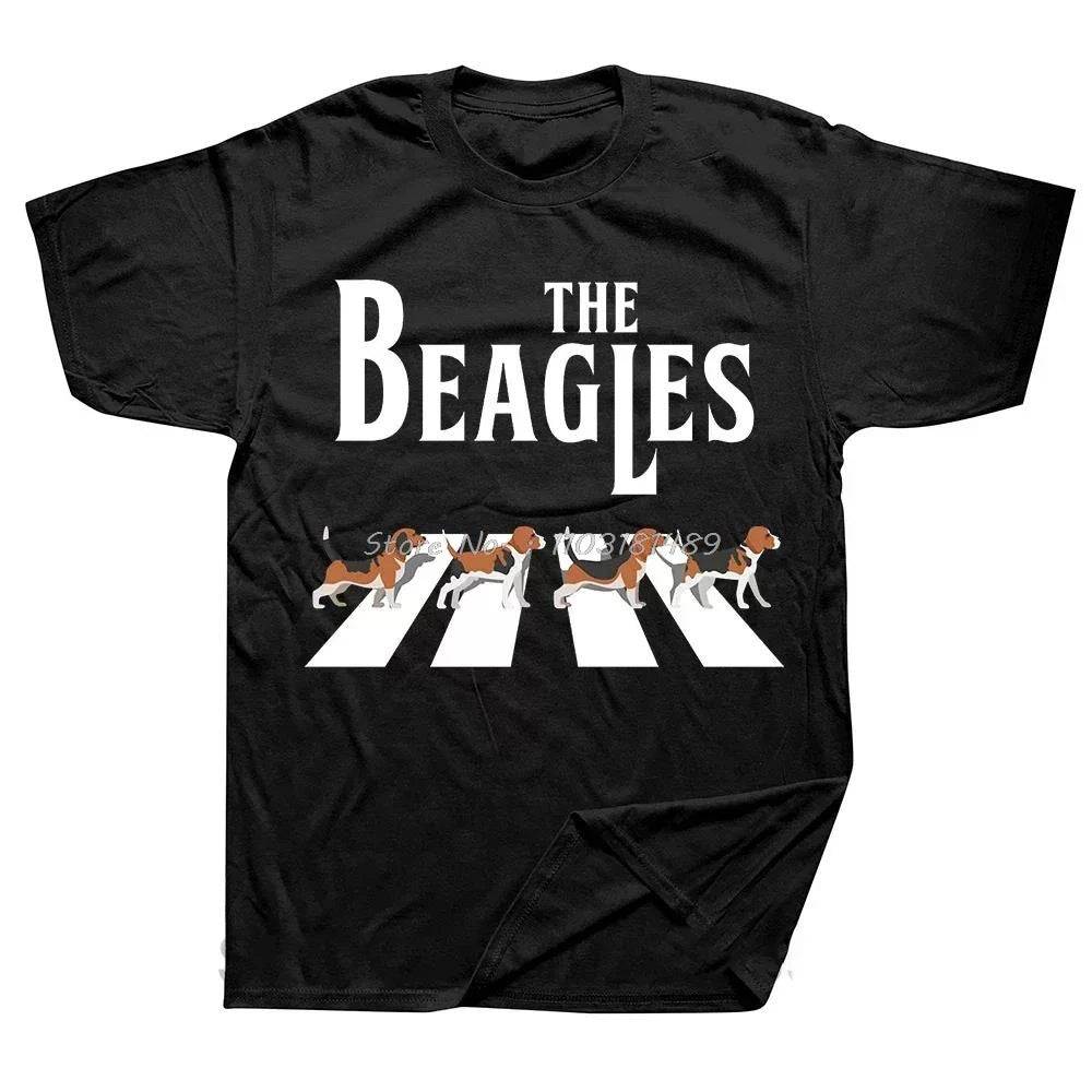 Funny Beagle Dog Love Cute Dog Mom Fathers Day Puppy T Shirt Men Cotton Tshirt Short Sleeve Swimming T-shirt Unisex Tops Tees
