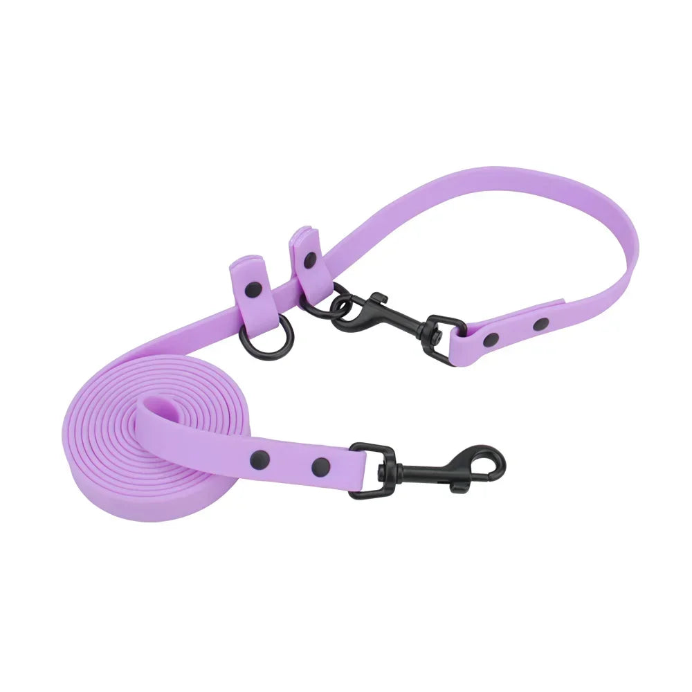 PVC Multifunctional Dog Leash Adjustable Pet Training Leads Double Puppy Leash For Small Large Dogs Rope