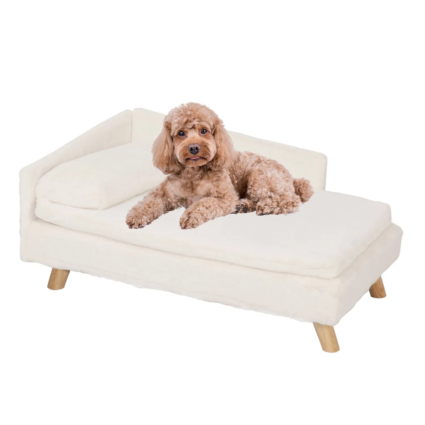 Waterproof Pet Sofa Dog Cat Bed Couch Raised Chair Lounger Plush Cover Cushion
