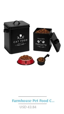 Wooden Pet Double Diner Stainless Steel Bowls Dogs Cats Charcoal Gray Small Solid Pine Premium Look Rust & Odor Resistant Easy