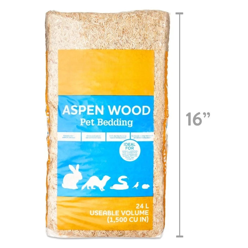 (3 pack)  Life Aspen Wood Pet Bedding, 24L