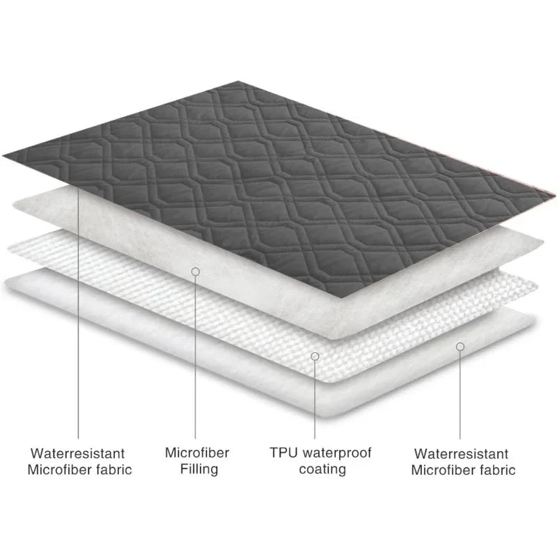Waterproof Blanket Reversible Dog Bed Cover Pet Blanket for Furniture Bed Couch Sofa